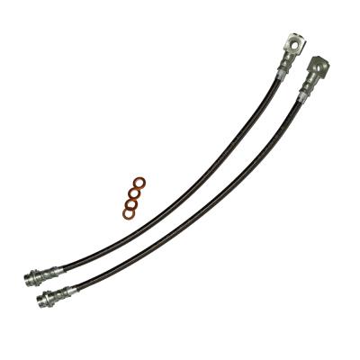 Camaro/Firebird C5 Brake Hose Kit Front 93-97 Camaro/Firebird Stainless Steel Clear Cover J&amp;M Products