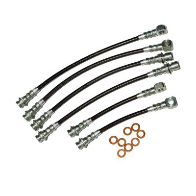 Camaro/Firebird Brake Hose Kit W/Traction Control 93-02 Camaro/Firebird Stainless Steel Clear Cover J&M Products