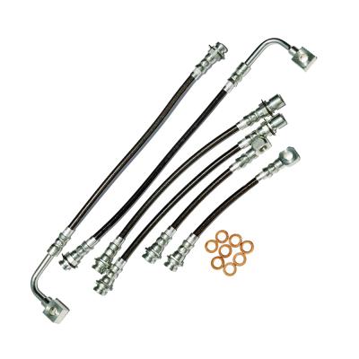 1998-2002 F-Body C5 Converstion Front and Rear 6 Hose Car Set W/ Traction Control Clear Cover J&amp;M Products