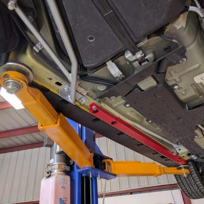 Mustang Support Brace Jacking Rails 15-18 Mustang Bare J&M Products