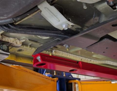 Mustang Support Brace Jacking Rails 15-18 Mustang Bare J&M Products