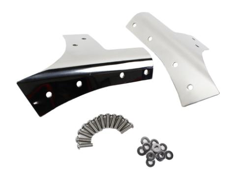 Jeep JK Windshield Supports Pair 07-18 Wrangler JK Polished Silver Kentrol