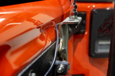 Jeep JK CB Antenna Mount For 07-18 Wrangler JK Unfinished Stainless Steel Kentrol