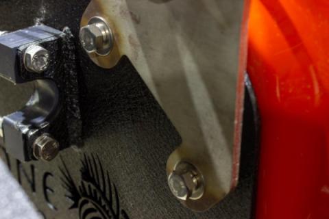 Jeep JK CB Antenna Mount For 07-18 Wrangler JK Unfinished Stainless Steel Kentrol