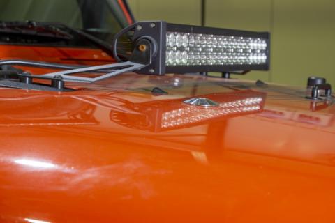 Jeep Wrangler Hood Bumper Deletes For 97-19 Wrangler JK/TJ Polished Stainless Steel Kentrol