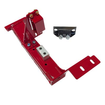 98-02 F-Body TH400 and TH2004R Transmission Crossmember With Torque Arm Relocation Bracket Red J&M Products