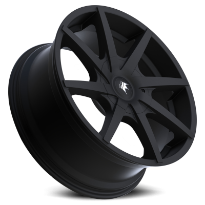 Cast Aluminum Wheels Kickstand 369 MB 22x9.5 Matte Black 5 On 115/5 On 139.7 Bolt Pattern 18 Offset Mazzi Wheels