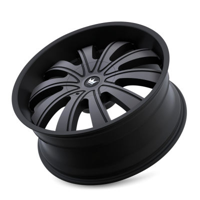 Cast Aluminum Wheels Rolla 374 MBM 22x9.5 Machined-Dark Tint Matte Black 5 On 115/5 On 139.7 Bolt Pattern 18 Offset Mazzi Wheels