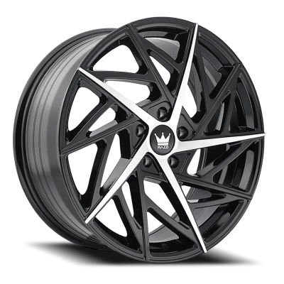Cast Aluminum Wheels Freestyle 377 18x8 Machined Gloss Black 5 On 108 Bolt Pattern 35 Offset Mazzi Wheels