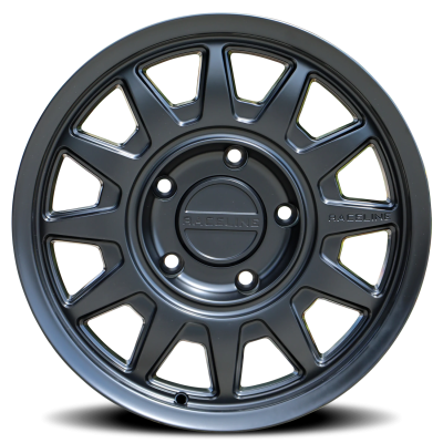 Aluminum Wheels 17x8 Aero 401B Satin Black Multi Spoke 40 Offset 5 on 100 Bolt Pattern 72.62 Bore Raceline