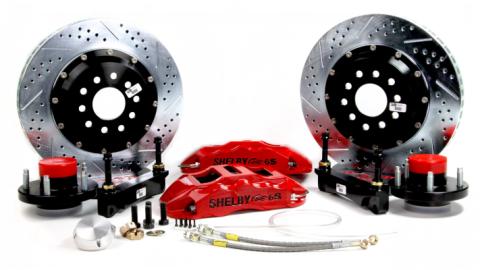 Brake System 14 Inch Front Extreme+ Red 70-71 Fairlane/Torino Disc Spindle Only BAER Brakes