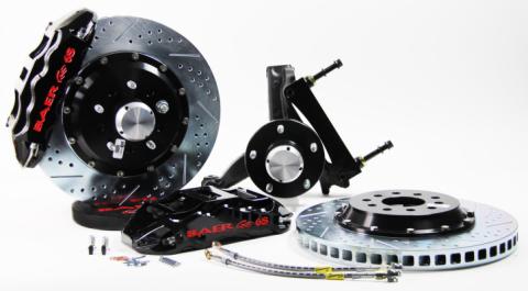 Brake System 14 Inch Front Extreme+ Black 78-87 GM G Body Modified Stock Spindles BAER Brakes