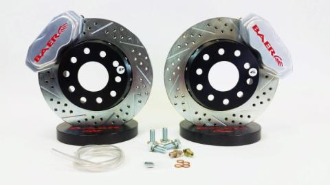 Brake System 11 Inch Front SS4+ Deep Stage Drag Race Clear 93-02 GM F Body BAER Brakes