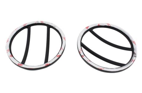 Jeep JK Front Marker Covers Pair 07-18 Wrangler JK Powdercoat Black Kentrol