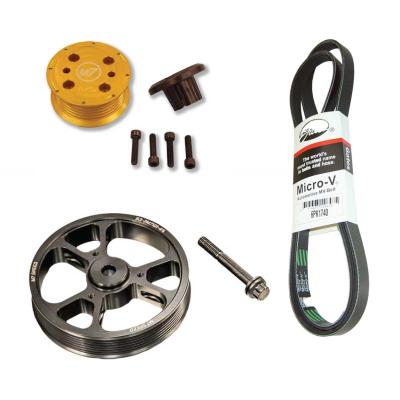 Overdrive Performance Pulley Kit (16 percent) for 02-06 Mini Cooper S Hatchback 05-08 Convertible Gen 1 MINI Cooper M7 Speed.