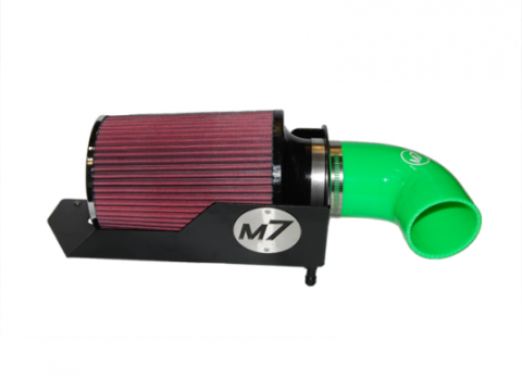 Gen 2 High Flow Intake System Black Powdercoated Aluminum HSG Red 8 Ply Cotton Filter Green Silicone Elbow M7 Speed