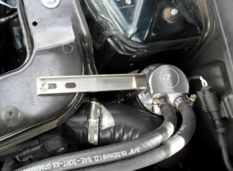 Billet Black Aluminum Oil Catch Can Tank Kit with Pre Made Hose Assemblies 11-16 Mini Cooper Countryman 13-16 Paceman M7 Speed