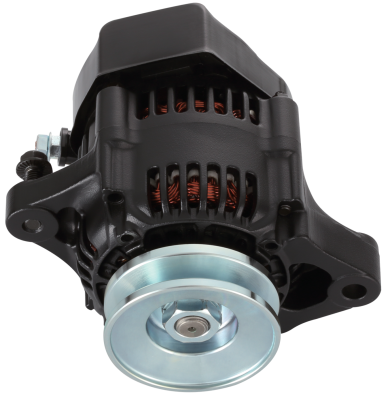 Mini Alternator 50+ AMP 1-Wire Style V-Belt Pulley Black Crinkle Finish Proform