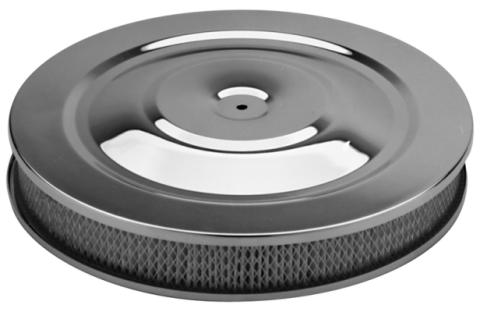 Air Cleaner Kit Chrome Full-Flo Style 14 Inch Diameter Element Included Proform