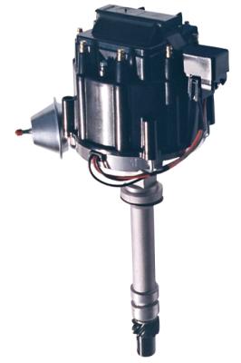 HEI Distributor Racing Type w/Vac-Adv Black Cap Polished For Chevy V8 Engine Clamshell Pack Proform