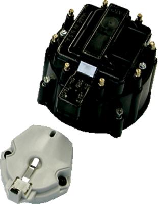 Engine Distributor GM HEI Coil Cap and Rotor Kit Black Cap Proform