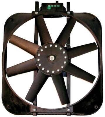 Electric Radiator Fan High Perf. Mustang Model with Thermostat 15 In 2800CFM Proform