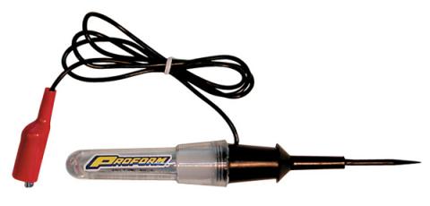 Circuit Tester for 12 Volt and 6 Volt Systems Probe Style With Insulated Clip Bulb Included Proform