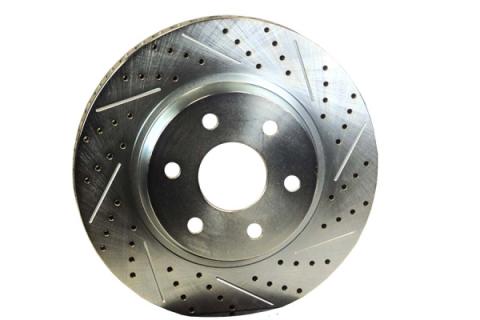 Rotor Replacement 14 Inch 1.150 Inch Thick Slot Drill W/Zinc Drivers Side BAER Brakes