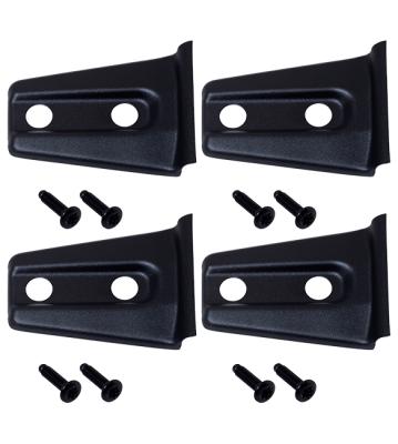 Jeep JK Door Hinge Overlays 4 Pieces 2 Door 07-18 Wrangler JK Textured Black Kentrol