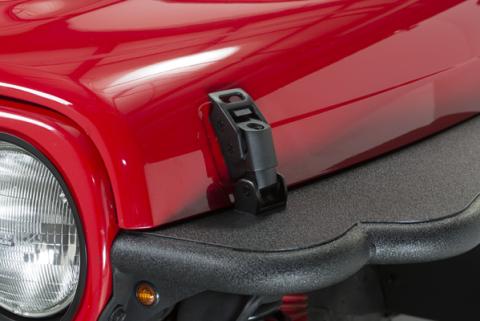 Jeep TJ Hood Catch Kit 97-06 Wrangler TJ Textured Black Kentrol