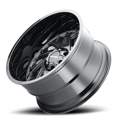 Mayhem Offroad Wheels Essex 8112 20x9 Milled Spokes Black 0 Off Set 5 Lug 5 BSM 87.1 Bore Cast Aluminum