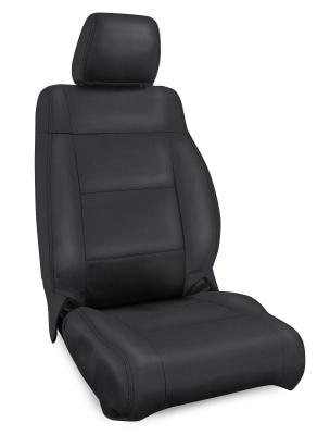 Front Seat Covers for 11-12 Jeep Wrangler JK 2 Door or 4 Door Pair All Black PRP Seats