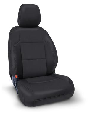 Front Seat Covers for 2016-2023 Toyota Tacoma with Manual Seat Adjusters Pair All Black PRP Seats