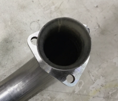 Exhaust Manifold Down Pipe 2.5 in w/Standard Manifolds 3 Bolt Flange Hardware Not Incl Natural 409 Stainless Steel Pypes Exhaust