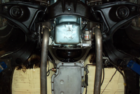 64-74 Pontiac 2.5 Inch Manifold Downpipes With HO-Ram Air 2 and 3 Bolt Flanges 409 Stainless Pypes Performance Exhaust