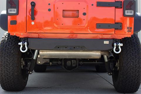 Jeep JK Rear D-Ring Frame Mounts 2007 to 2018 JK Wrangler, Rubicon and Unlimited Fishbone Offroad