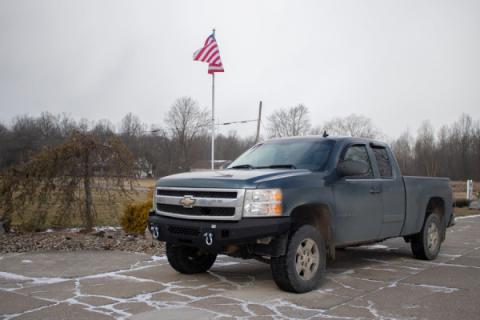 07-13 Chevy 1500 Front Winch Bumper Fishbone Offroad