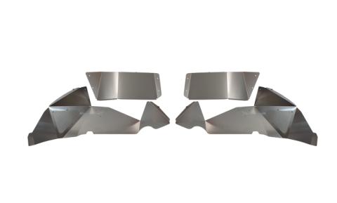 Jeep JL Inner Fenders For 18-Current Wrangler JL Rear Pair Aluminum Raw Fishbone Offroad