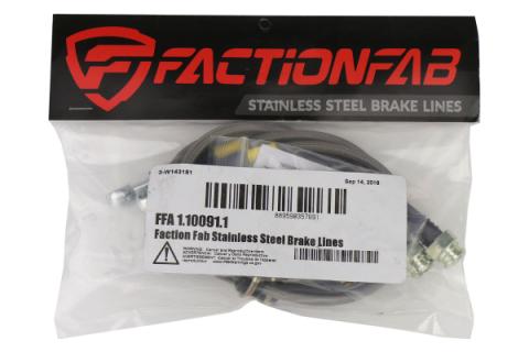 Front Stainless Steel Brake Lines Subaru STI 2008-2017 FactionFab