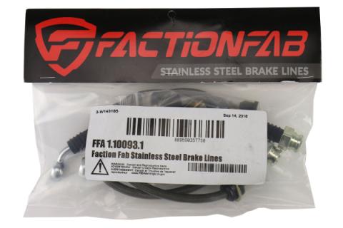 Rear Stainless Steel Brake Lines Subaru WRX 2008-2018 FactionFab