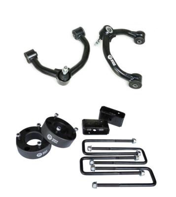 3 Inch Front Strut Spacer/3 Inch Rear Lift Blocks w/ U Bolts and Front Upper Control Arms Freedom Off-Road