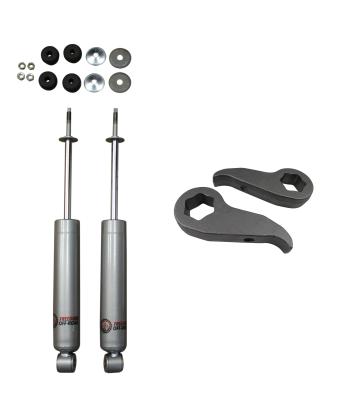 1 Inch-3 Inch Leveling Kit Torsion Keys and Front Shocks 11-19 Silverado/Sierra 2500 HD/3500 HD Freedom Off-Road