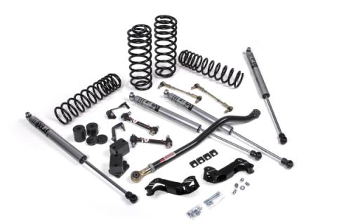 2018-2024 Jeep Wrangler JL J-Kontrol 3 Inch Lift Kit 2 Door w/Fox Adventure Series Shocks Standard Rate Coils JSPEC