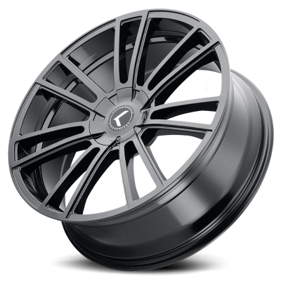 Cast Aluminum Wheels Lusso 190 BM 22x8.5 Machined Black 5 on 112 Bolt Pattern 38 Offset Kraze Wheels