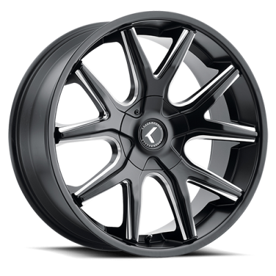 Cast Aluminum Wheels Lusso 190 GB 18x8 Gloss Black 5 on 108 Bolt Pattern 40 Offset Kraze Wheels