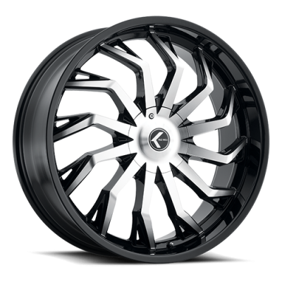 Cast Aluminum Wheels Milano 195 BM 17x8 Machined Black 5 on 108 Bolt Pattern 38 Offset Kraze Wheels
