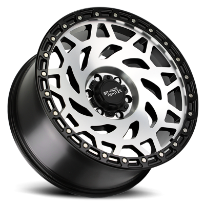 Aluminum Wheels 17x9 M50 GBMBR Series Machined Gloss Black/Black Ring 5 On 127 Bolt Pattern 0 Offset Off Road Monster