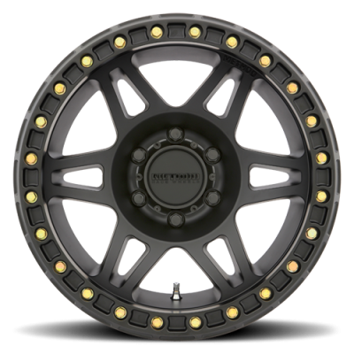 Aluminum Wheels 17x9 Beadlock MR106 Bolt Pattern 5 On 127 Offset -44 Lip Size 0 Matte Black MB Method