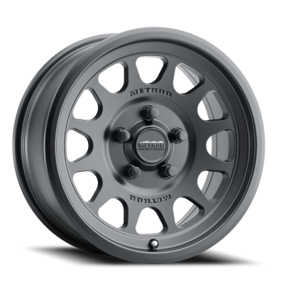 Aluminum Wheels 15x7 MR414 Bead Grip UTV Bolt Pattern 5 On 114.3 Offset 13 Lip Size 1.18 Matte Black MB Method