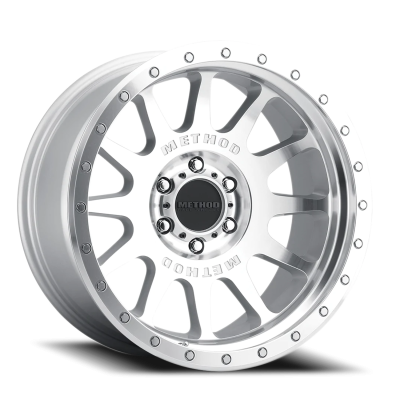 Aluminum Wheels 20x10 NV MR605 Bolt Pattern 6 On 135 Offset -24 Lip Size 2.48 Machined Silver SL Clear Coat Method